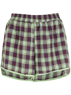 Olympiah Picnic check shorts - Green