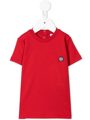 Emporio Armani Kids logo-print cotton T-shirt - Red