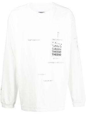 Takahiromiyashita The Soloist slogan print T-shirt - White