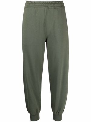 Alexander McQueen tapered cotton track pants - Green