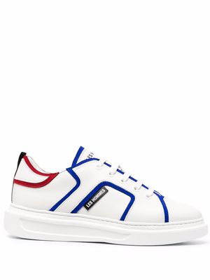Les Hommes contrast-trim low-top sneakers - White
