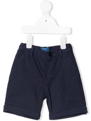 Fay Kids logo-embroidered bermuda shorts - Blue