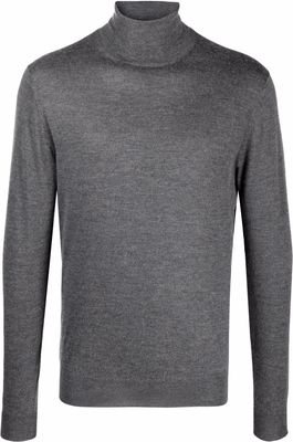 Fedeli fine-knit roll-neck jumper - Grey
