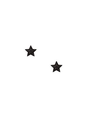 ALINKA black rhodium 18kt white gold STASIA MINI Star diamond stud earrings - Metallic