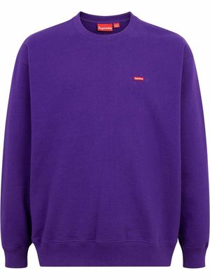 Supreme small box crew-neck sweatshirt - Purple