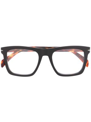 Eyewear by David Beckham rectangular frame glasses - Black