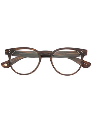 Garrett Leight Boccaccio round-frame glasses - Brown