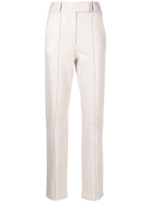 Frenken Cast leather trousers - White