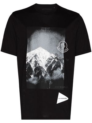 Moncler Genius 1952 mountain-print T-shirt - Black