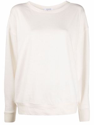 FRAME au natural uni sweatshirt - White
