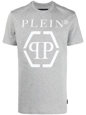Philipp Plein SS Hexagon cotton T-shirt - Grey