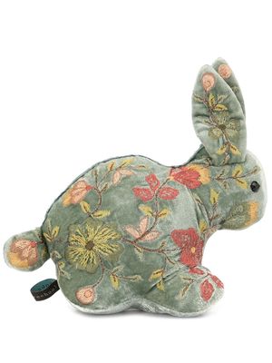 Anke Drechsel embroidered rabbit soft toy - Green