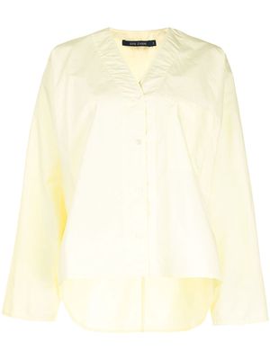 Sofie D'hoore V-neck cotton shirt - Yellow