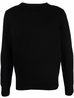Dell'oglio merino knit crew neck jumper - Black