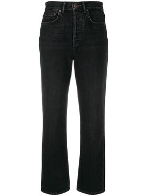 Acne Studios Mece straight-leg cropped jeans - Black