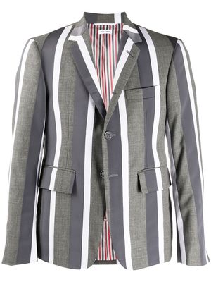 Thom Browne striped single-breasted blazer - Grey