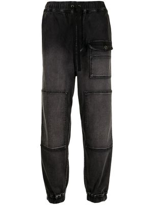 FIVE CM mid-rise tapered jeans - Black
