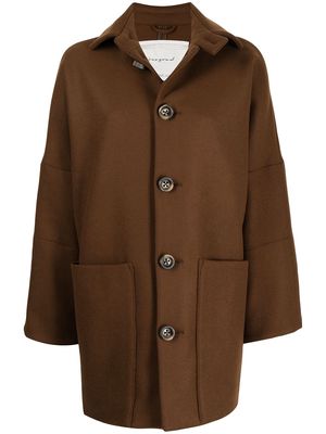 Toogood wide style buttoned jacket - Brown