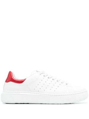 Hydrogen leather low-top sneakers - White