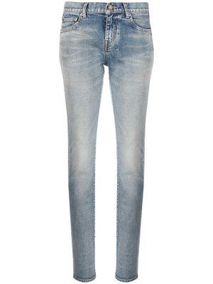 Saint Laurent low rise skinny jeans - Blue