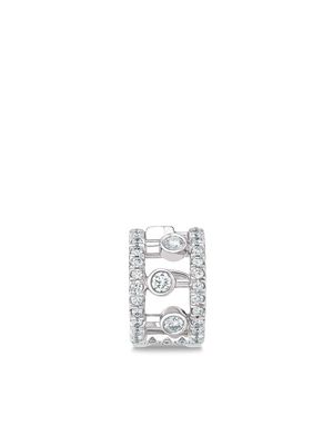 De Beers Jewellers 18kt white gold diamond Dewdrop ear cuff - Silver