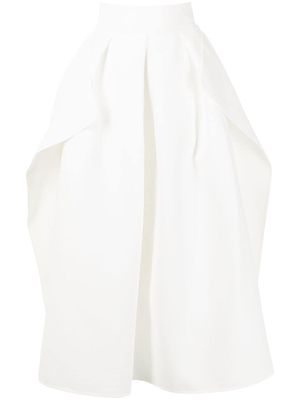 Maticevski pleated midi skirt - White