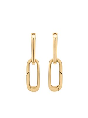 Monica Vinader 18kt gold vermeil Alta Capture Charm drop earrings