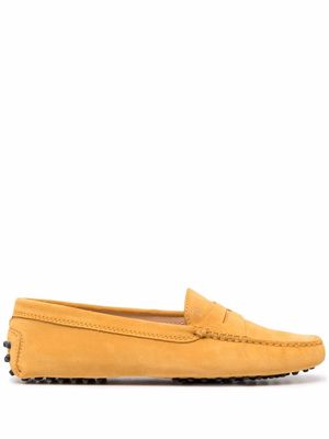Tod's Gommino suede loafers - Yellow