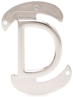Salvatore Ferragamo D interchangeable belt buckle - Silver