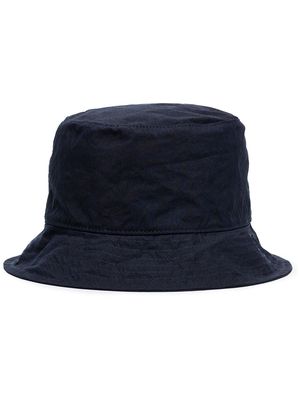 Snow Peak logo tag bucket hat - Blue