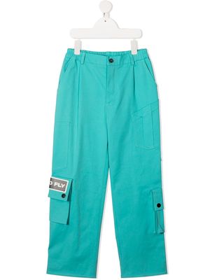 DUOltd straight cargo trousers - Blue