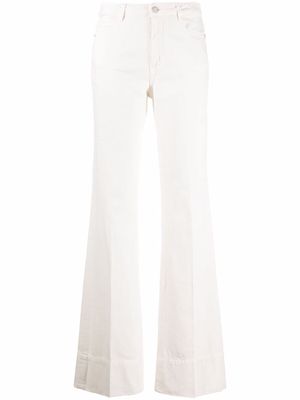 Ermanno Ermanno high waisted flared jeans - White