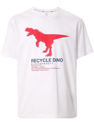 Blackbarrett 'recycle dino' cotton T-shirt - White