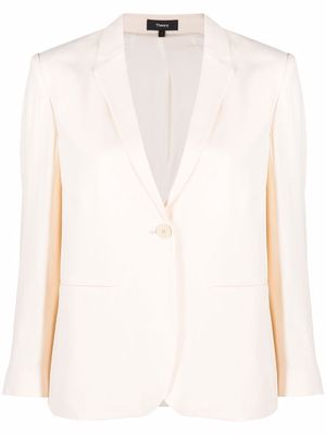 Theory single-breasted tailored blazer - Neutrals