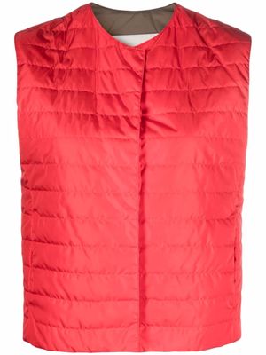 Mackintosh ISABEL quilted liner vest - Red