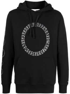 1017 ALYX 9SM logo circle print hoodie - Black