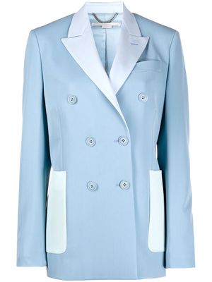 Stella McCartney panelled double-breasted blazer - Blue