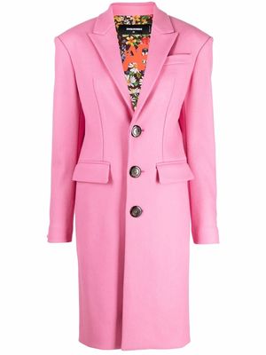 Dsquared2 single-breasted coat - Pink