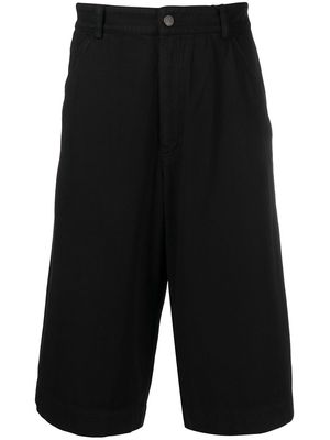 Kenzo relaxed fit cotton deck shorts - Black