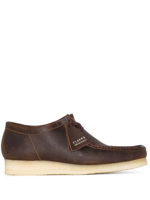 Clarks Originals Wallabee leather lace-up boots - Brown