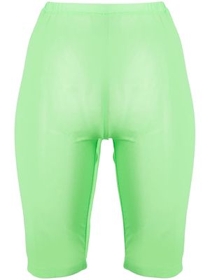 David Koma high-rise cycling shorts - Green