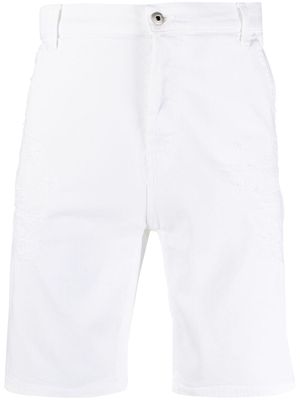 DONDUP distressed-effect cotton shorts - White