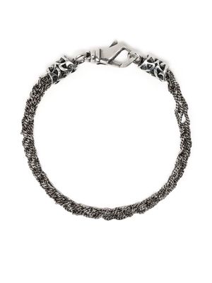 Emanuele Bicocchi crocheted bracelet - Silver