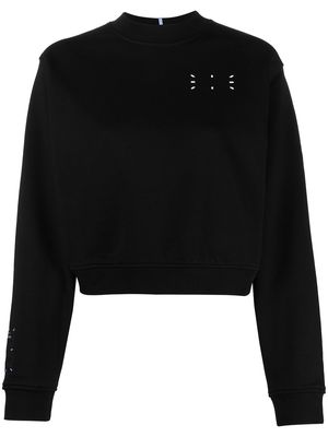 MCQ chest logo print sweatshirt - Black