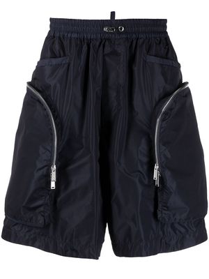 Dsquared2 zip-pocket drawstring shorts - Blue