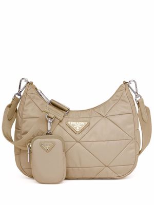 Prada Re-Nylon quilted shoulder bag - Neutrals