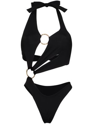 Louisa Ballou Sex Wax halterneck cutout swimsuit - Black