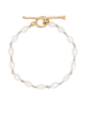 Claire English Sargasso pearl bracelet - White