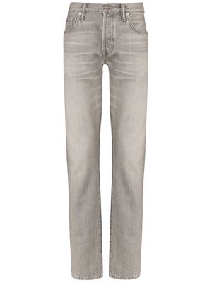 TOM FORD mid-rise stonewashed jeans - Grey