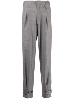 Emporio Armani cuff detail trousers - Grey